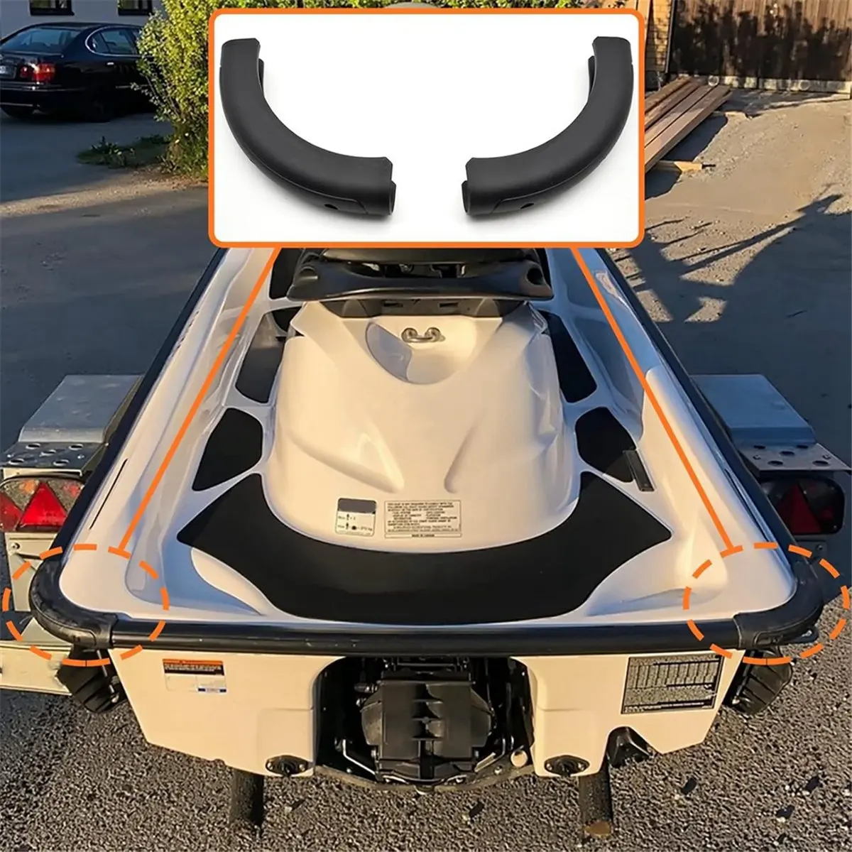 Super Sale Rear Bumper Corner Cap Kit for Sea-Doo GTI GTX RXP X RXT WAKE PRO SE Accessories (1pc, Replace 291002244)