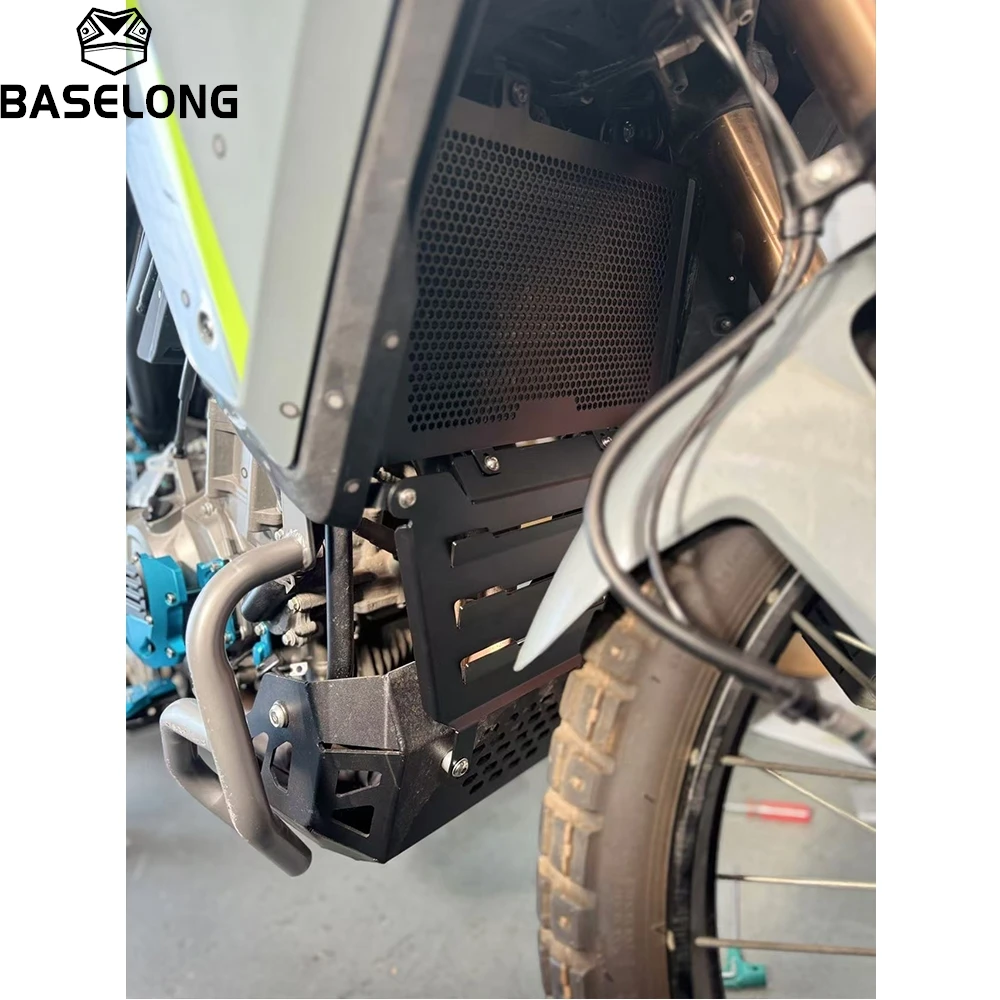 ل CFMOTO CF MOTO 450MT Ibex 450 MT MT450 CF450MT 2024 2025 2026 دراجة نارية المبرد الحرس حماية غطاء المحرك حامي