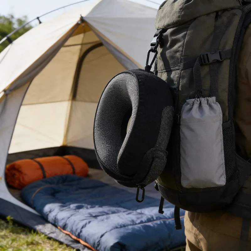 

Memory Foam U Pillow Soft Portable Ergonomic Neck Support for Travel Airplane Office Nap Comfortable Sleep Aid