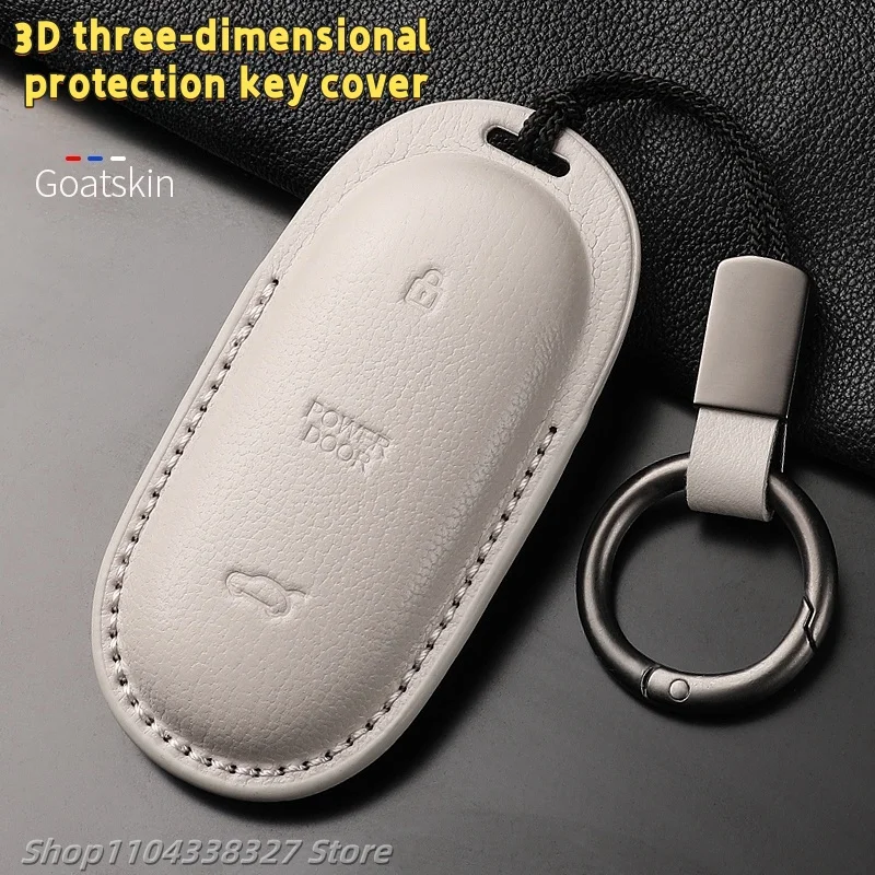 ForLi AutoMEGA Goatskin Key Case 2024 Ultra Leather Key Holder for Highway High Speed Rail Shell