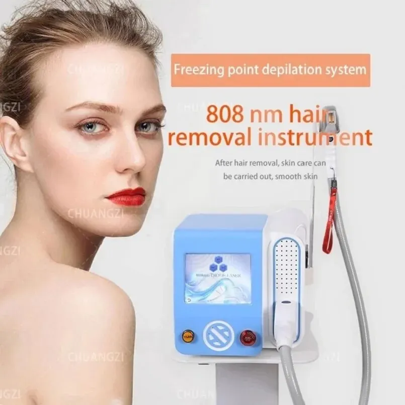 Diode Laser 755 808 1064nm Hair Removal Machine Multi-Wavelengths Skin Caring Device Cooling Painless Epilator