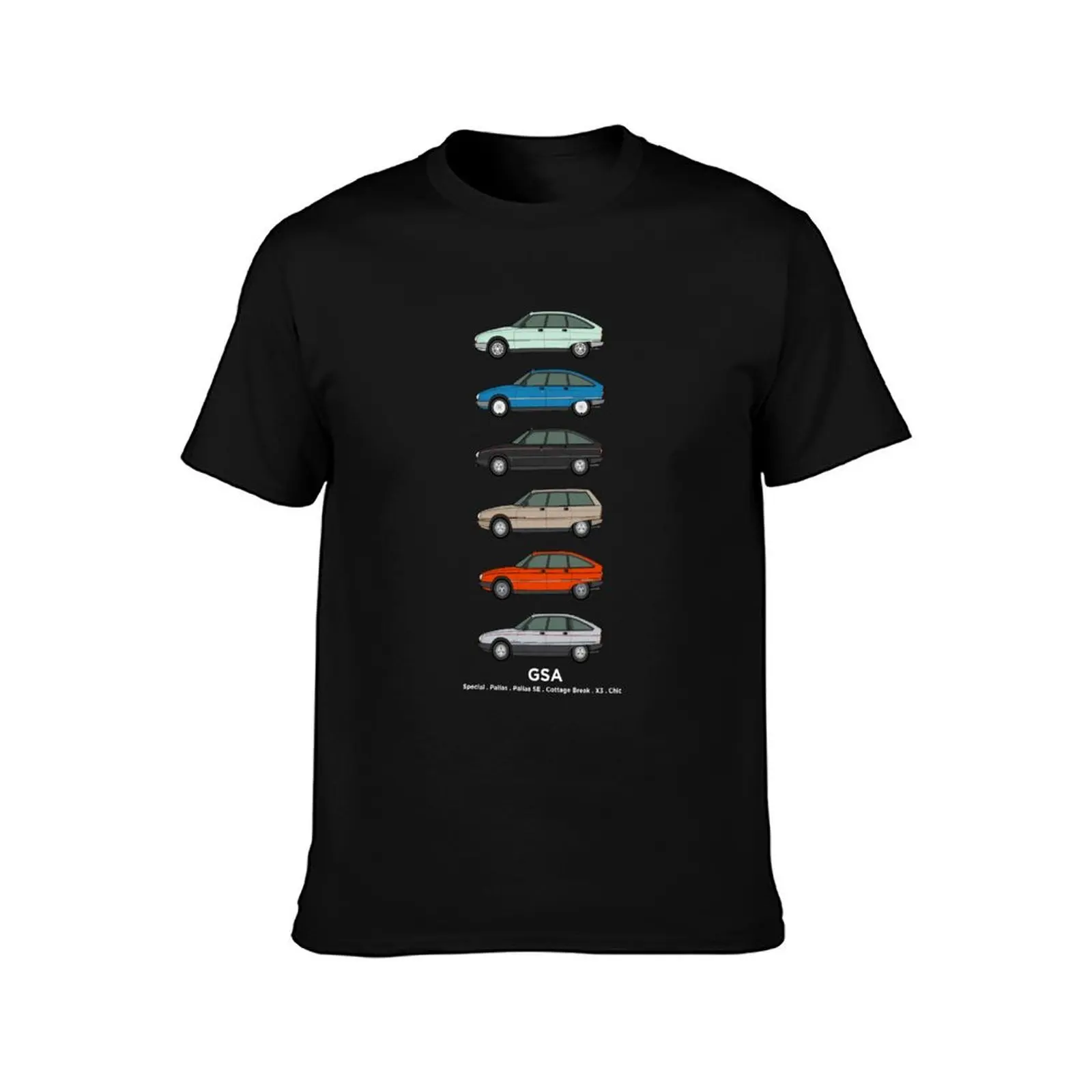 Citron GSA Classic Car Collection T-Shirt Classic Print Short Sleeve Shirt T-Shirt