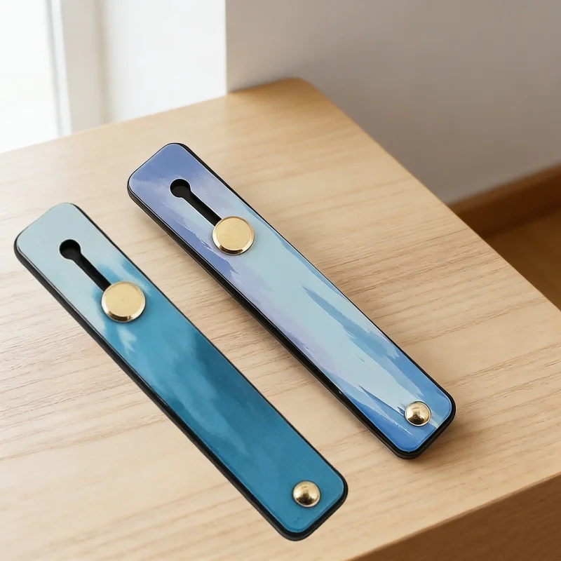 2pcs Mobile Phone Watercolor Bracket Portable Finger Strap Cellphone Case Stand Finger Ring Grip Holder Phone Stand for iPhone