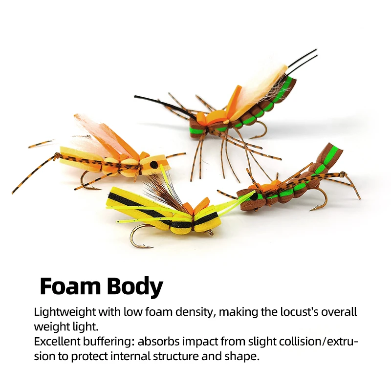 Señuelo superficie Bionic Grasshopper flotante con anzuelo carbono - imagen 4