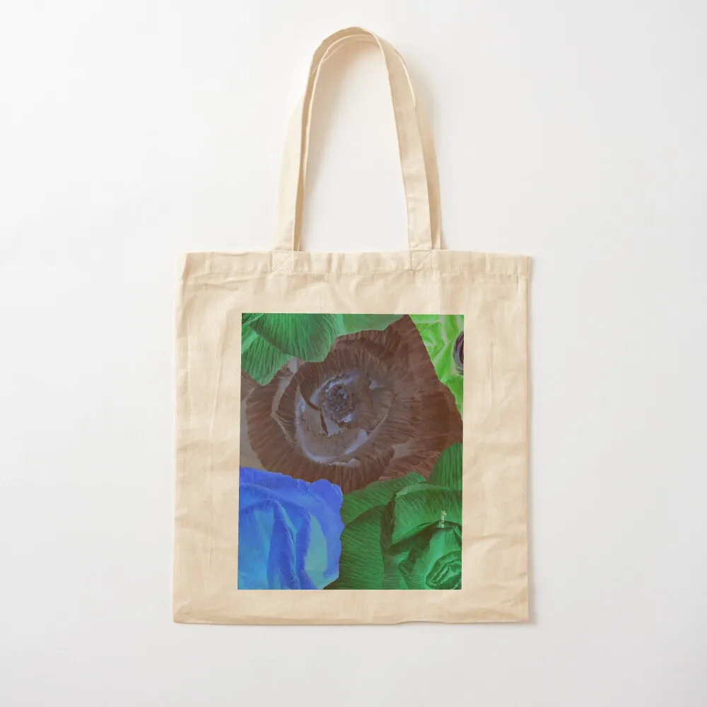 

Goluban floWER 01 bouquet invert 60s retro irony _ handmade paper flowers _ Edita Goluban _ Croatia Tote Bag