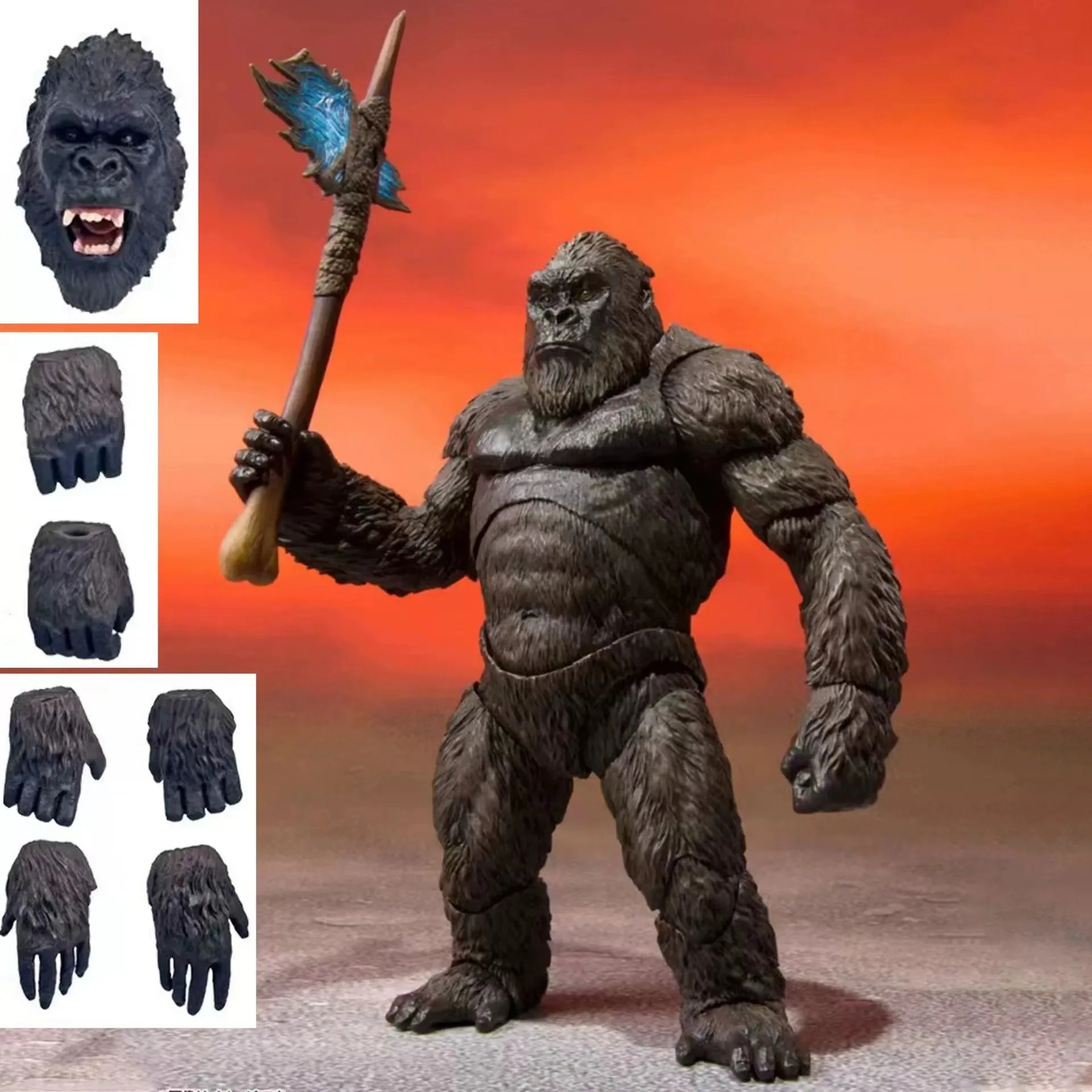 15CM SHM Kingkong film Godzilla VS król Kong kolekcja figurek lalka Model zabawki prezent dla chłopców