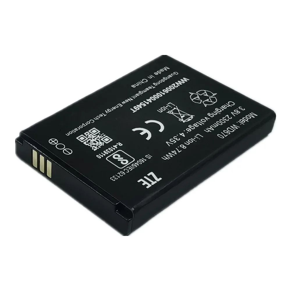 WD670 Original Battery For ZTE Body 2 KB-OSH150-2300 Tele 2 OSH-150 4G LTE Pocket WiFi Router Battery Batteries Bateria 2300mAh