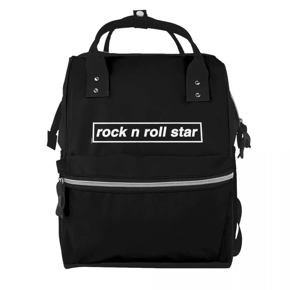 Rock N Roll Star Student Backpack School Bag Hiking Travel Daypack for Men Women Bookbag Shoulder Bags