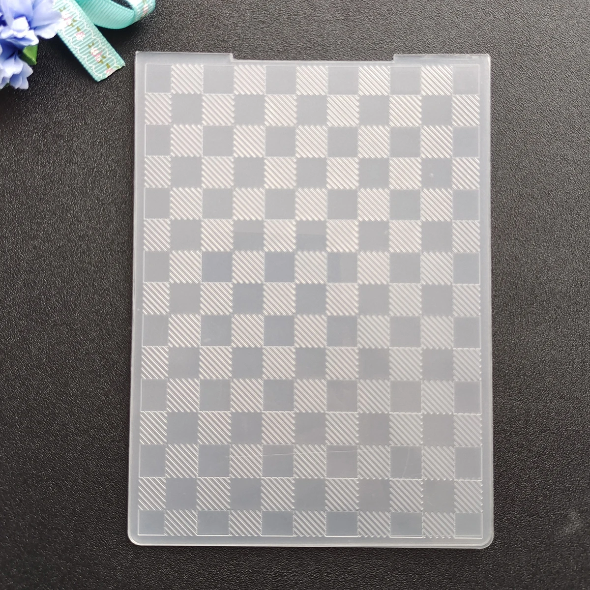 AZSG Plastic Template Craft Checkerboard Scrapbook Design DIY Paper Cutting Dies Scrapbooking Plastic Embossing Folder