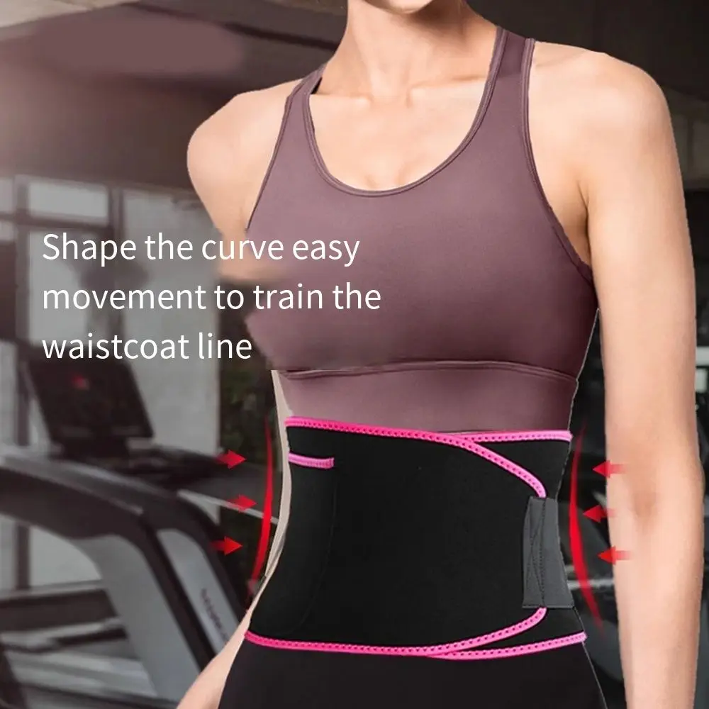 

Elastic Waist Protection Belt Breathable Belly Shapewear Sports Body Sculpting Belt with Phone Pockets Adjustable