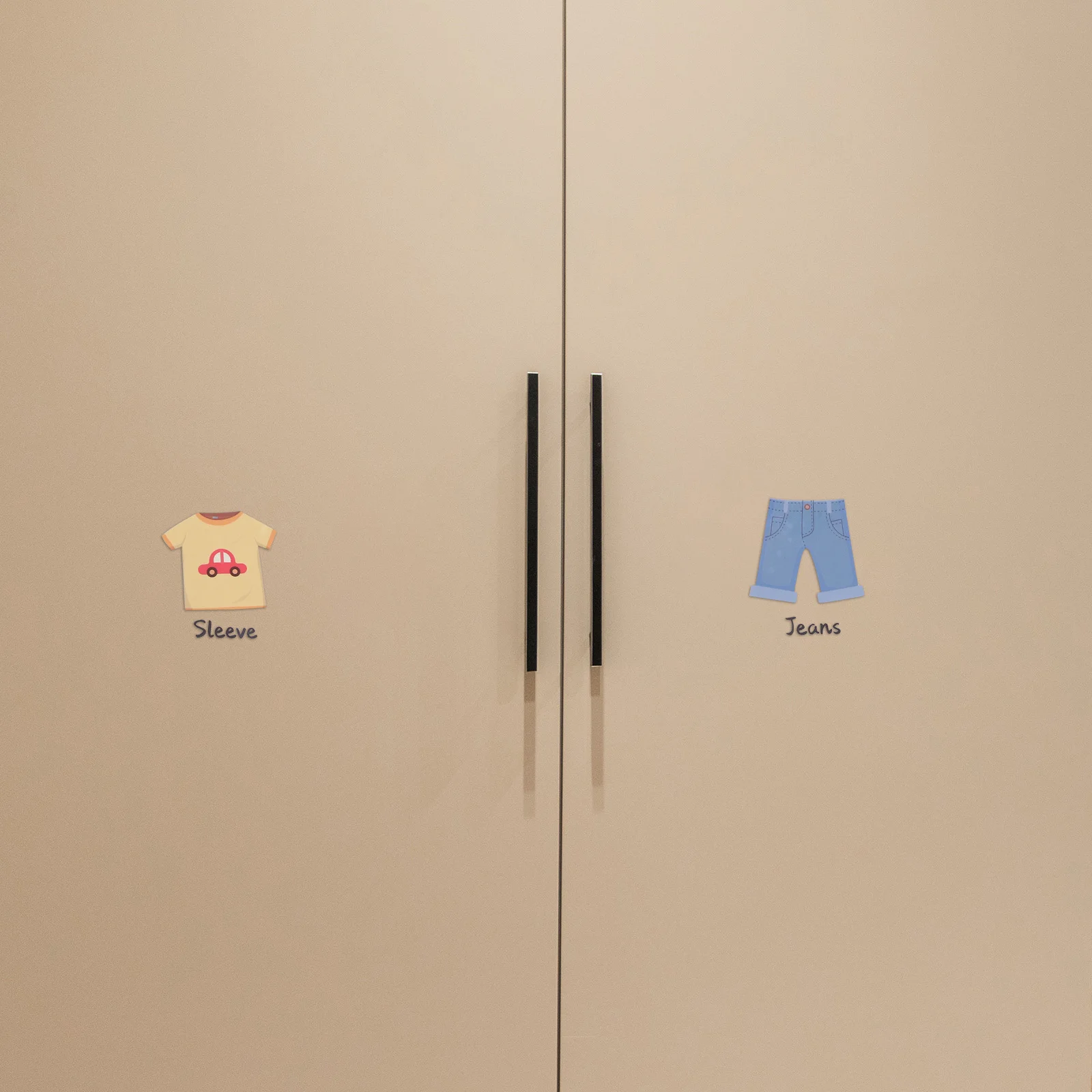 

Vaguelly 1 Set Kids Clothing Labels Stickers Self Adhesive Wardrobe Organization Decals for Boys Girls Closet Storage Room Decor