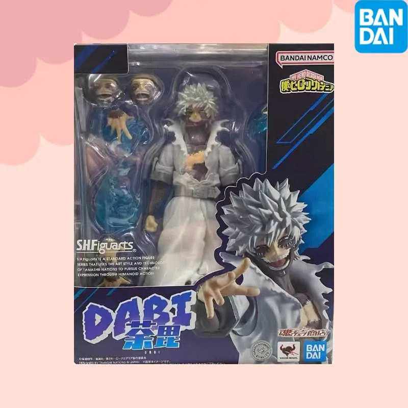 Oryginalne figurki akcji Bandai SHF My Hero Academia Dabi, zabawki anime dla chłopców/dziewcząt/dzieci/prezent na Boże Narodzenie, model kolekcjonerski