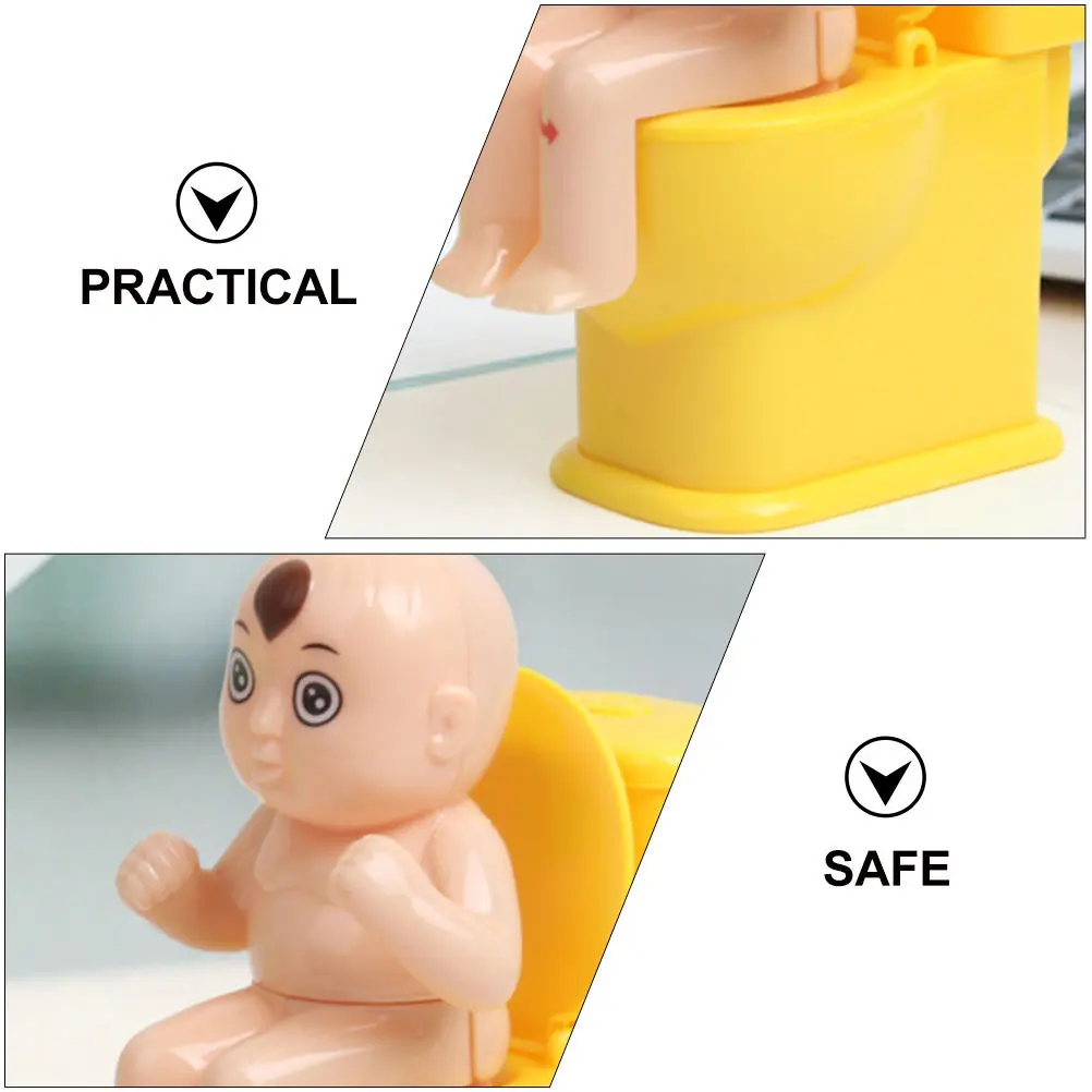 3 Pcs Closestool Toy Peeing Prank Kids Toys April Fools' Day Adorable Poop Joke