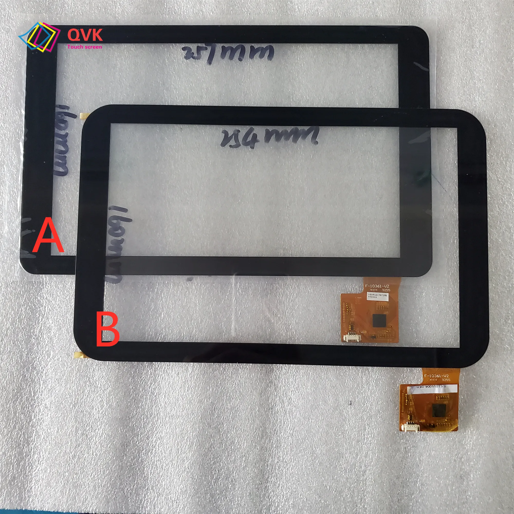 P/n F-10361-V2 piezas de repuesto para reparación de panel de pantalla táctil capacitiva