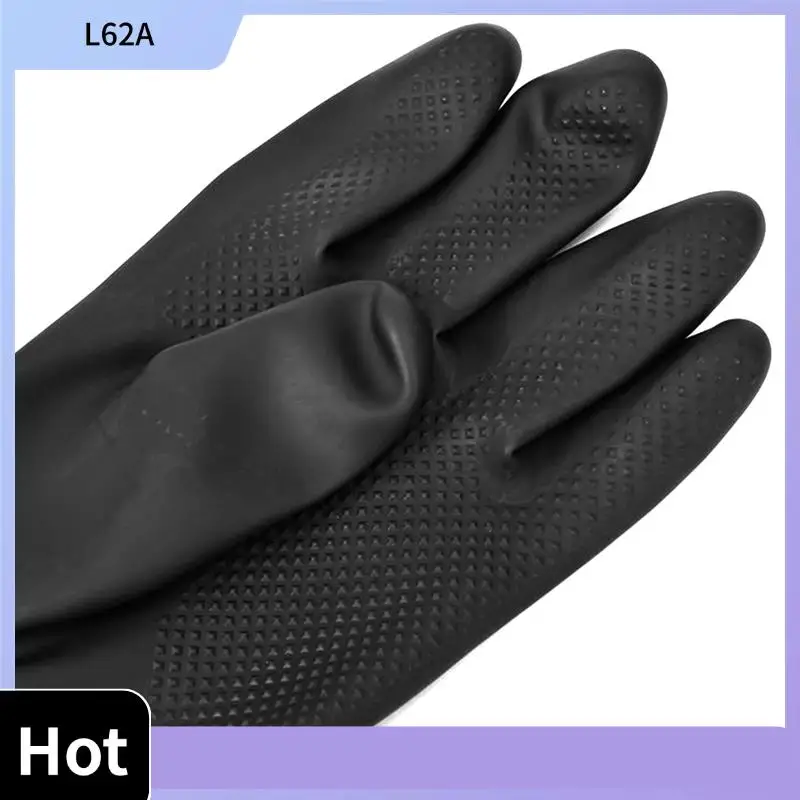 

L62A 3X Blast Rubber Gloves For Sandblasting Sandblaster Sand Blast Cabinet Sandblasting Gloves Sandblaster Parts 60Cm Black