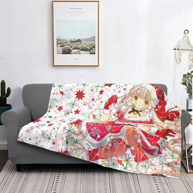 

Baby Blankets Anime Plaid Fleece Spring Autumn Christmas Multi-function Soft Blanket for Bed Travel Plush Thin Quilt