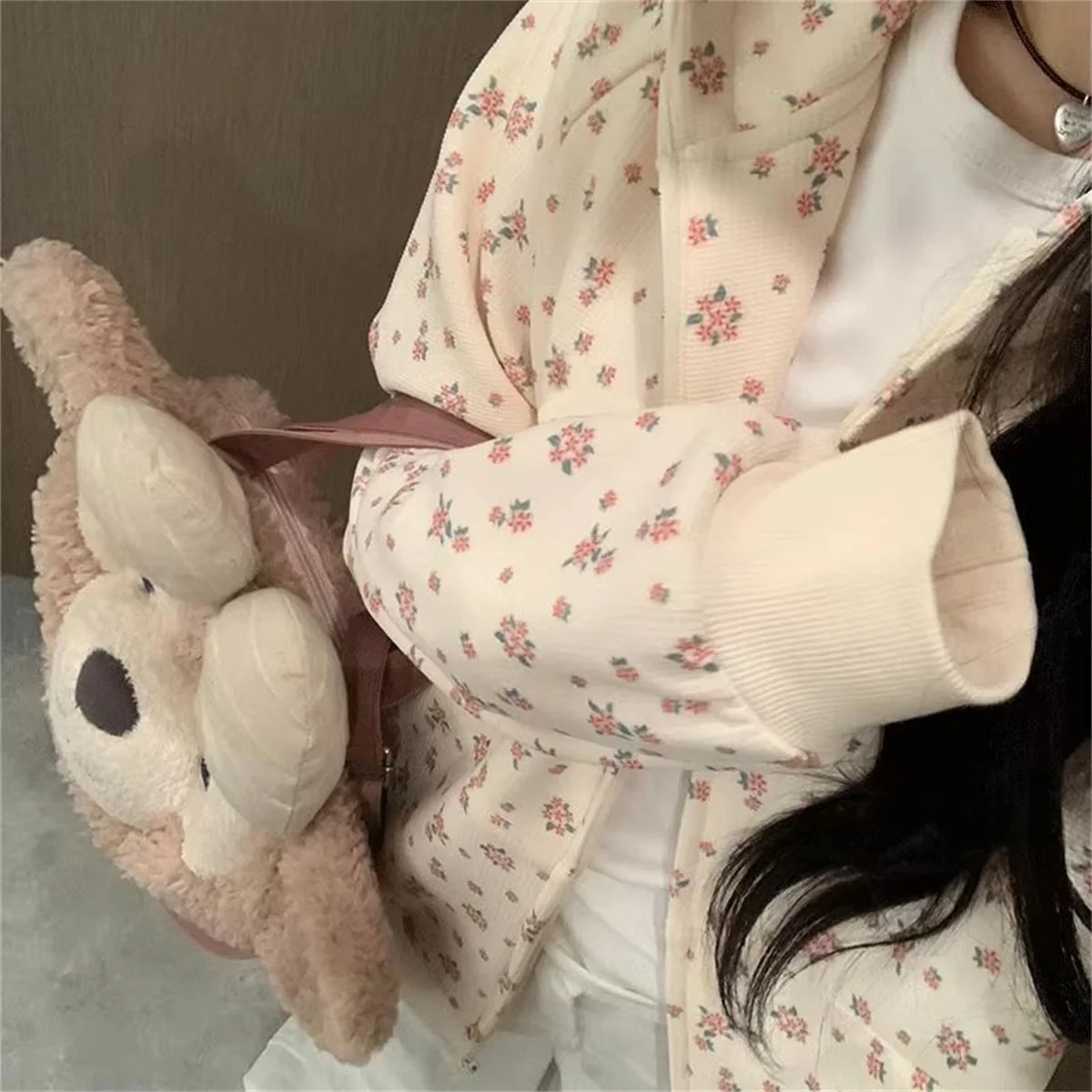 클래식 여성용 개성 풀오버 여행용 꽃무늬 프린팅 후드티 통기성 좋은 루즈핏 크루넥 스웨트셔츠 의류 활력