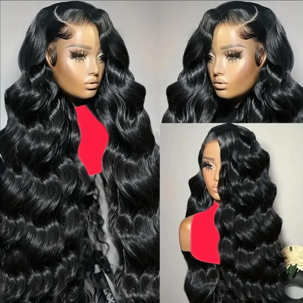 

250% High Density Glueless Body Wave Human Hair Wig Pre Cut 13x4/13x6 HD Lace Front Wig Natural Hairline Ready to Wear Wig