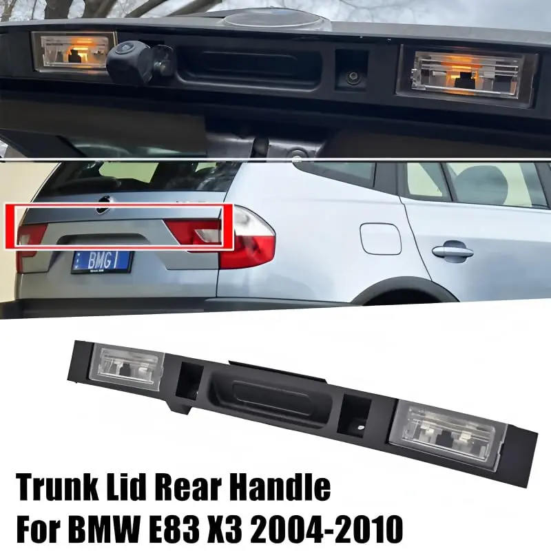 

Tailgate Switch Assembly 51133403611 Compatible with BMW E83 X3 2004-2010 Rear Trunk Lid Handle with Key Button.