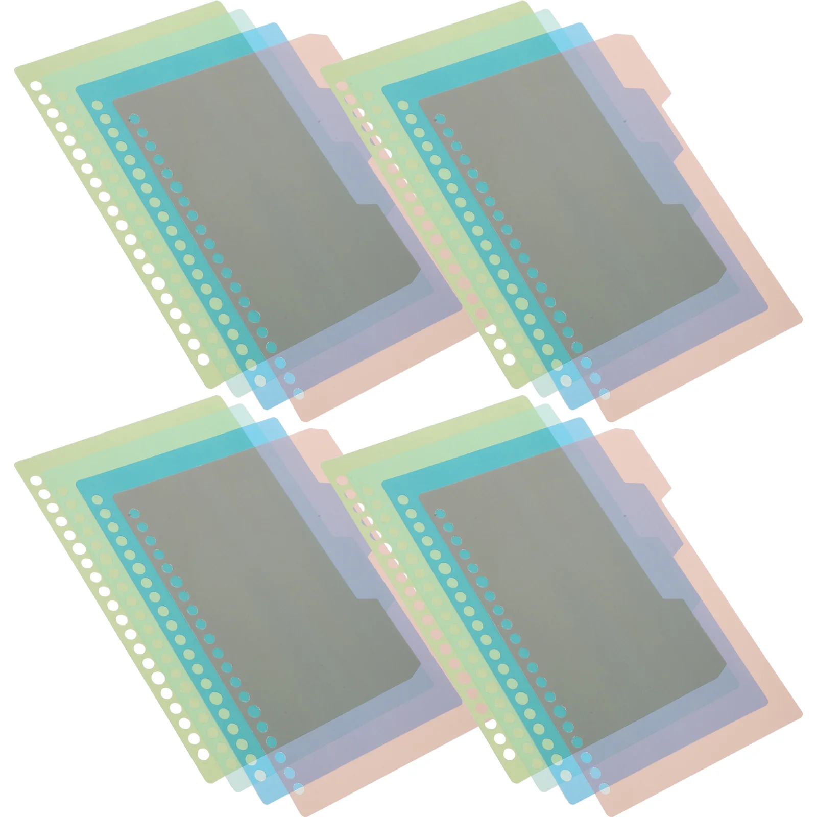 32 Pcs File Tab Divider Category Index Page Labels Coil Book Paper Dividers Tabs Binder