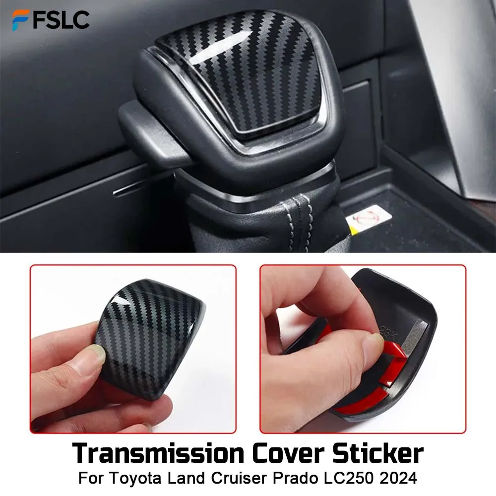 

⭐Genuine⭐ Car Decoration Transmission Cover Sticker For Toyota Land Cruiser Prado LC250 2024 Carbon Fiber Cars Accessories