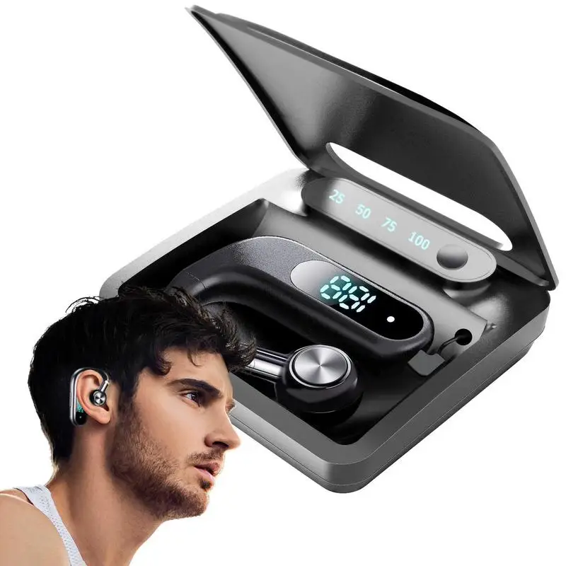 

Wireless Headphones V29 Noise Cancelling Rotatable Headphones With LED Display Over Ear Earbuds With 300mAh Battery Portable