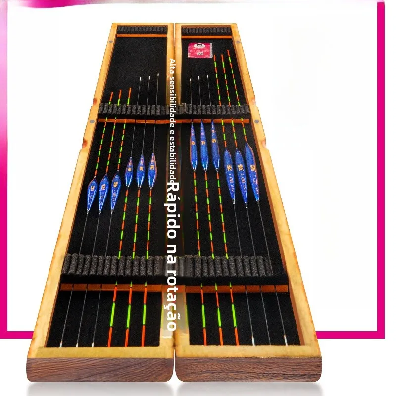 Conjunto de Marcadores Flutuantes Nano de Alta Sensibilidade para Pesca Selvagem de Carpas, Duráveis e Visíveis, com Caixa de...