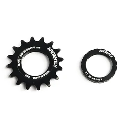 Ardently FixedGear bicicleta Cogs, roda dentada do volante de velocidade única, Track Bike Locking Ring, 13T, 14T, 15T, 16T, 17T, 18T, 19T, 20T