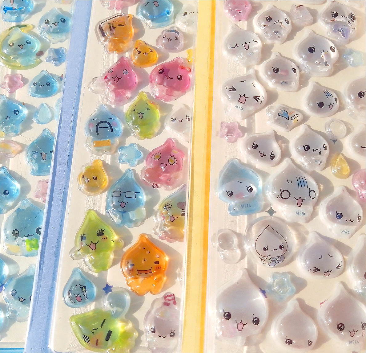 

Japanese Style 3D Drop Relief Stickers - Cute Cartoon DIY Scrapbooking Stickers for Journaling, Diary Decor