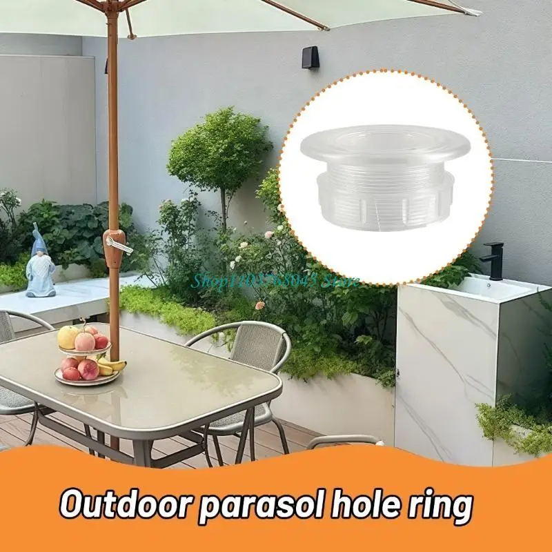 

R53F Thickened Patio Table Umbrellas Hole Cover Insert Parasol Umbrellas Hole Rings Plug and Caps Set for Outdoor Garden Yard