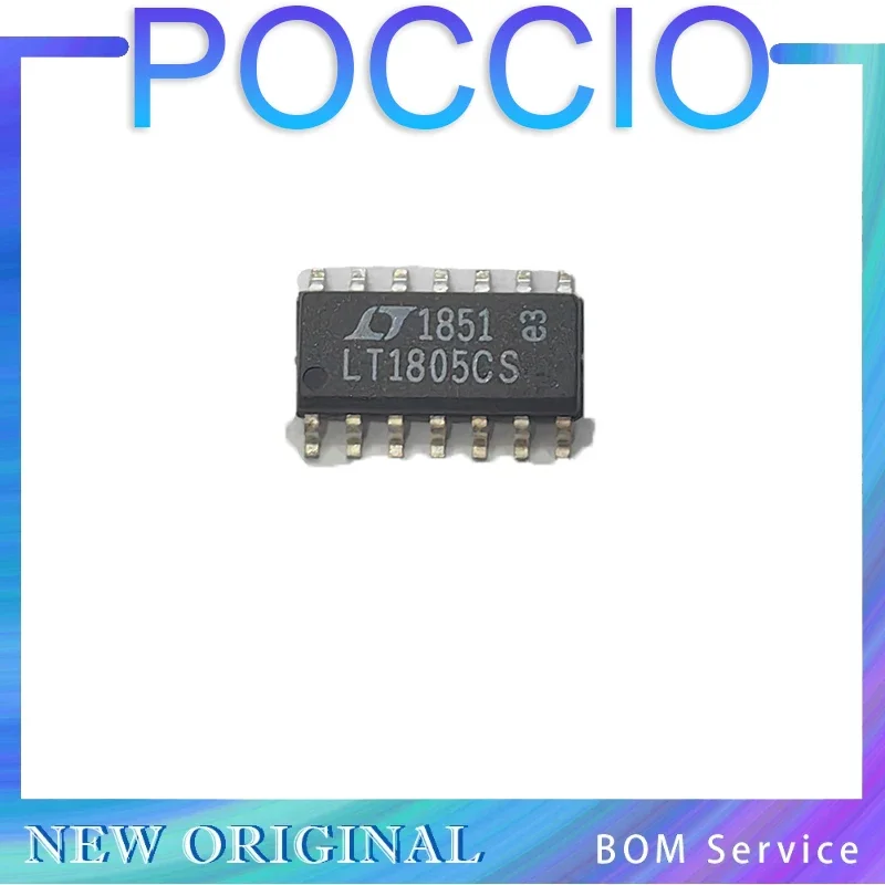 LT1805CS LT1805IS LT1805 - Single/Dual/Quad 100V/us, 85MHz, Rail-to-Rail Input and Output Op Amps