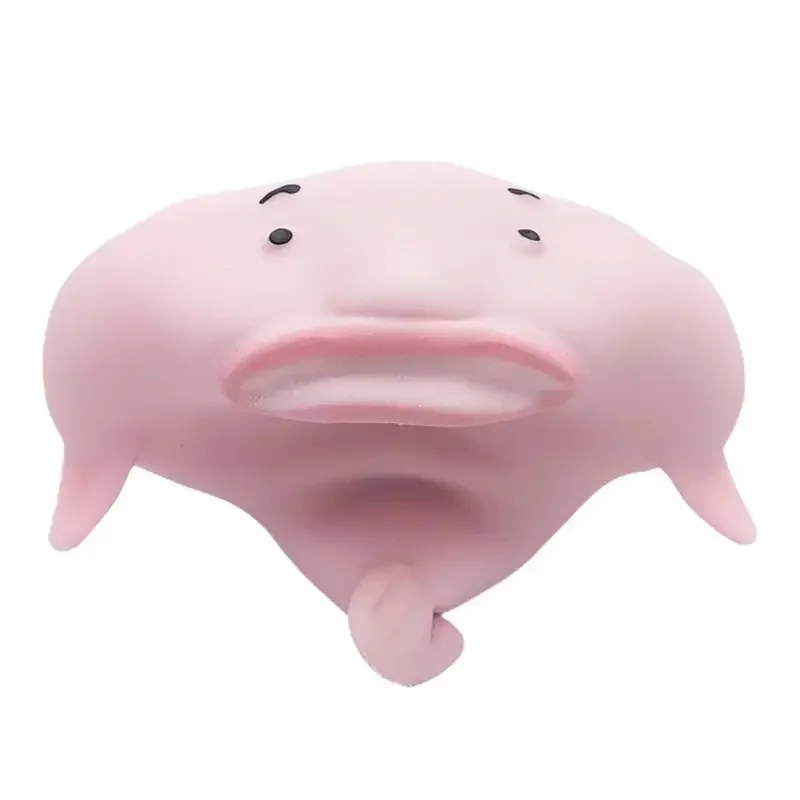 Ugly Blob Fish Squishy Figurine Silicone Super Stretchy Blobfish Stress Sculpture Weird Stuff Cute Sticky Statue Home Decor