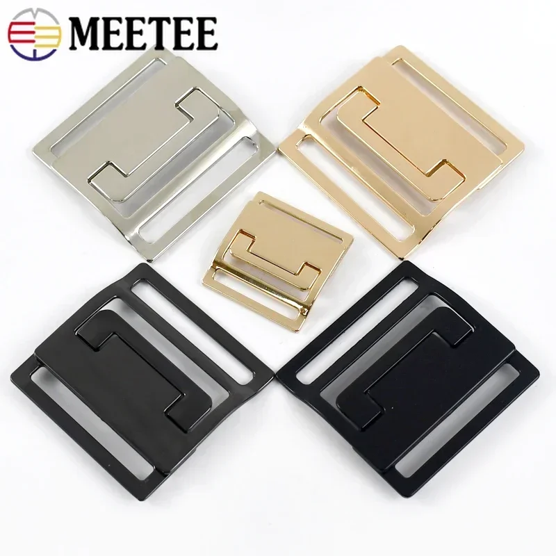 1/2/3/5Pcs Meetee 30/50mm Metal Snap Belt Buckles Windbreaker Down Jacket Combined Button Coat Dress Sewing Clasp Accessories