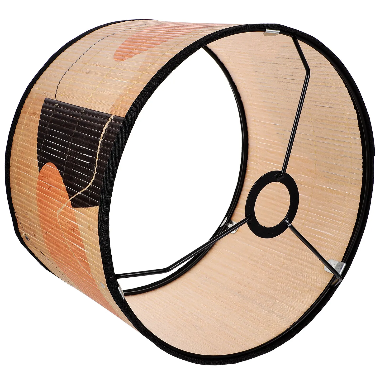 

Bamboo Lampshade Printing Pattern Decorative Light Cover Pendant Lamp Ceiling Lamp Shade Shade Bamboo Lampshade