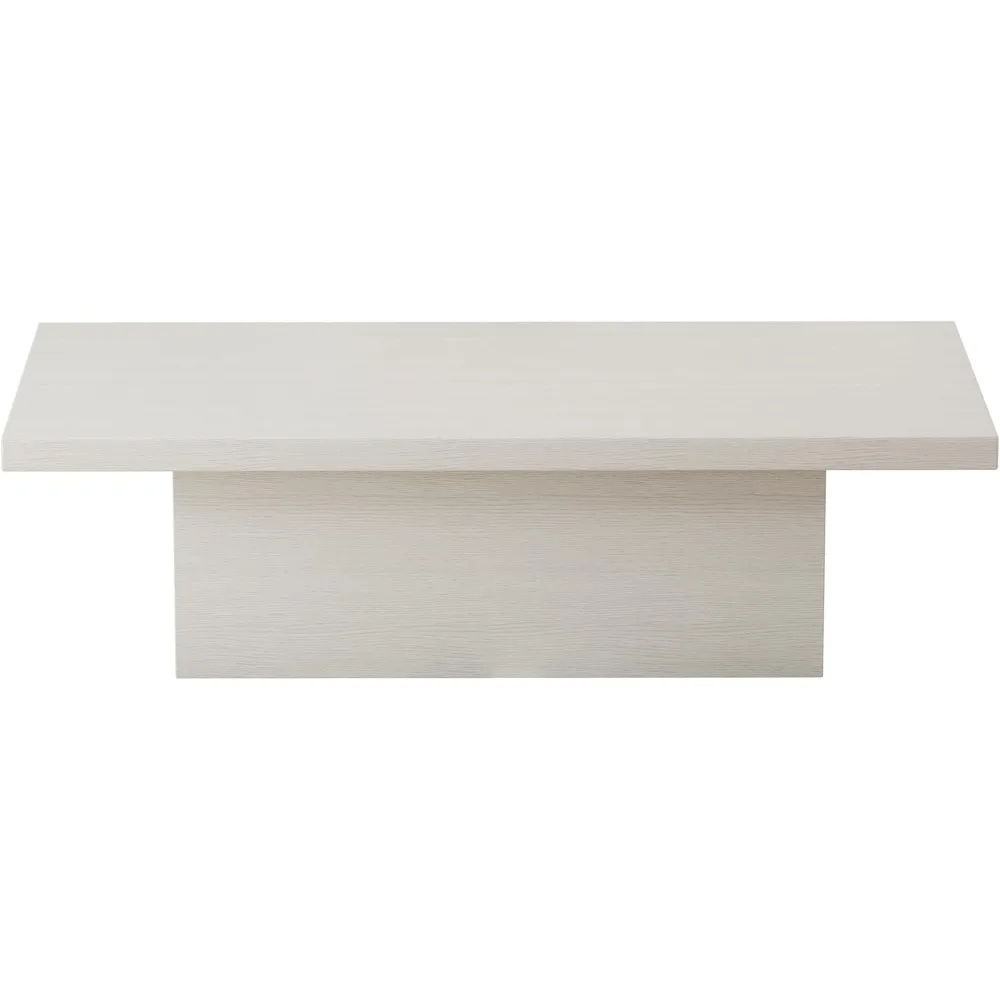 Mesa de centro de granja, mesa de cóctel de madera de ingeniería moderna 47,25, mesa decorativa resistente a los arañazos con marco resistente para la vida