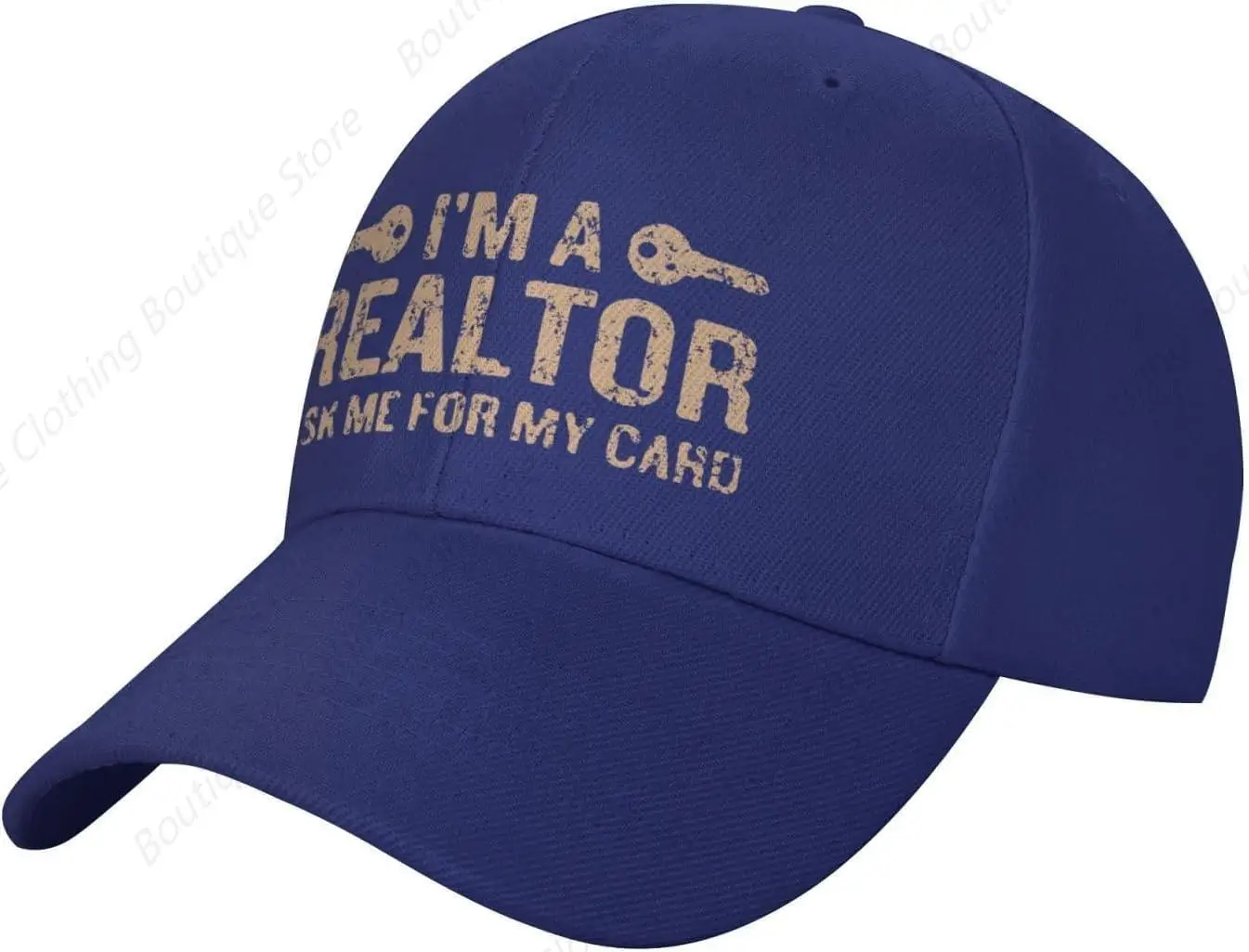 

I'm A Realtor Baseball Cap Men Women - Classic Trucker Hat Adjustable Plain Hat Black