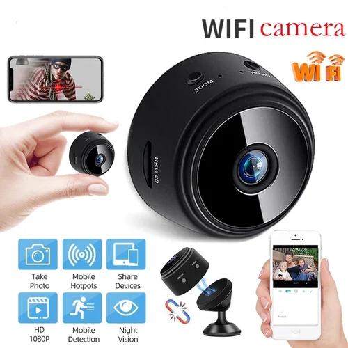 Imagen 1 del producto Mini cámara A9 inalámbrica Hdiotcamer aplicación YsxLite Wifi IP HD 720P DVR sin visión nocturna seguridad de la casa interior al aire libre