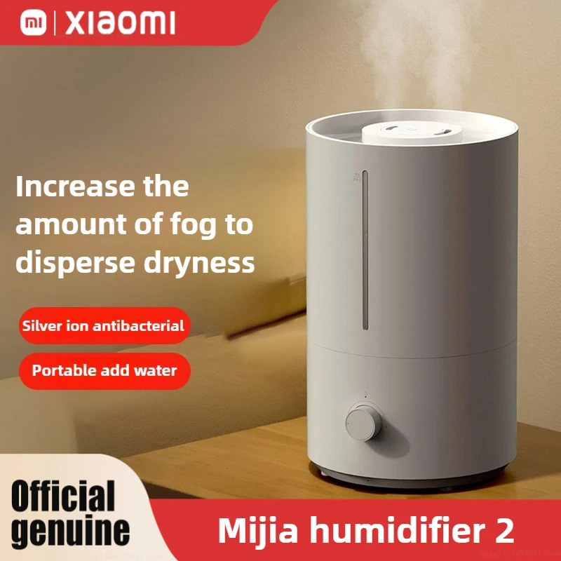 

XIAOMI MIJIA Humidifier 2 Top Fill 4L Supersized Cool Mist Humidifier,30H Runtime,Silver ion antibacterial,For Home, Large Room