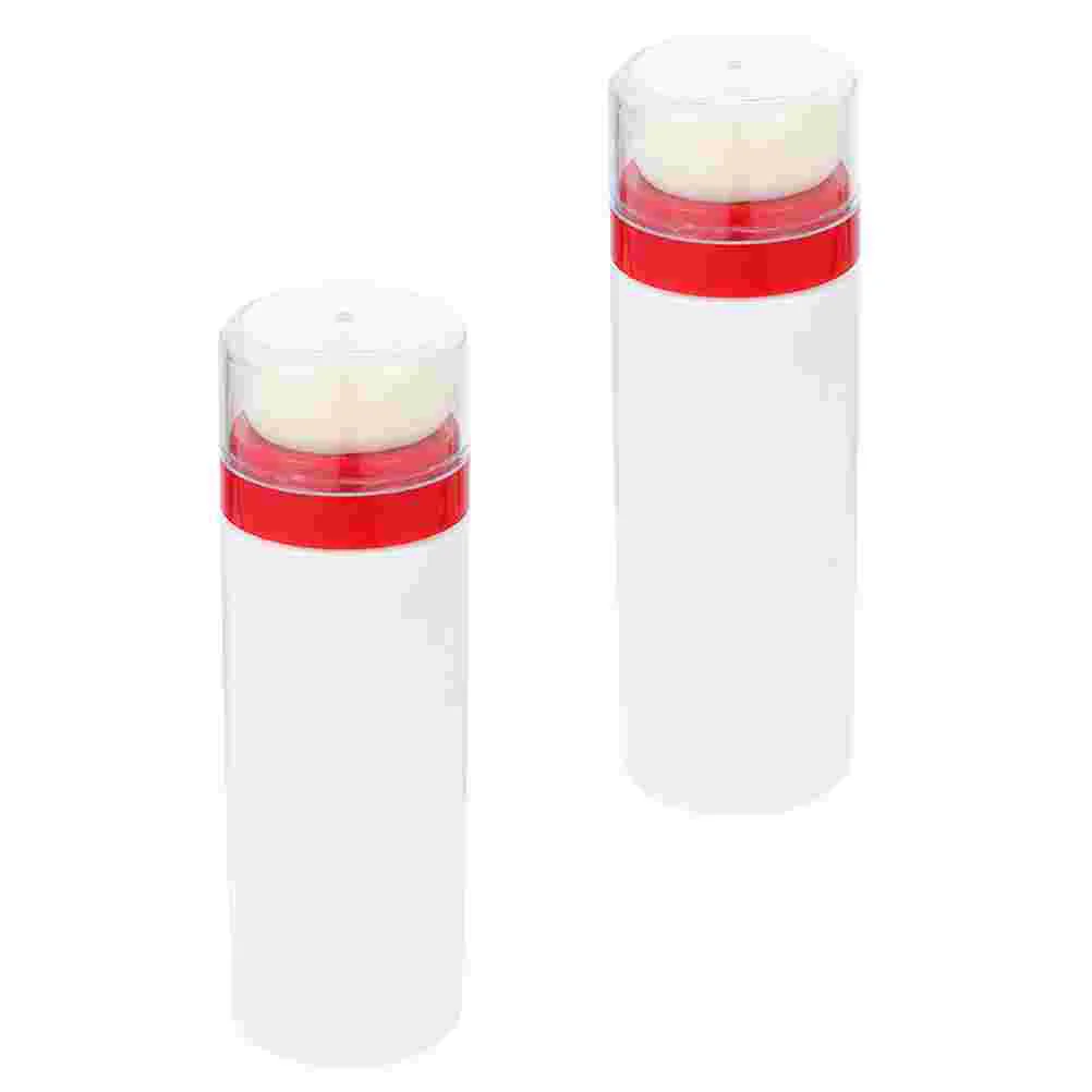 2 Pcs Powder Puff Box Travel Makeup Puffs for Plastic Containers Toddler Bottle