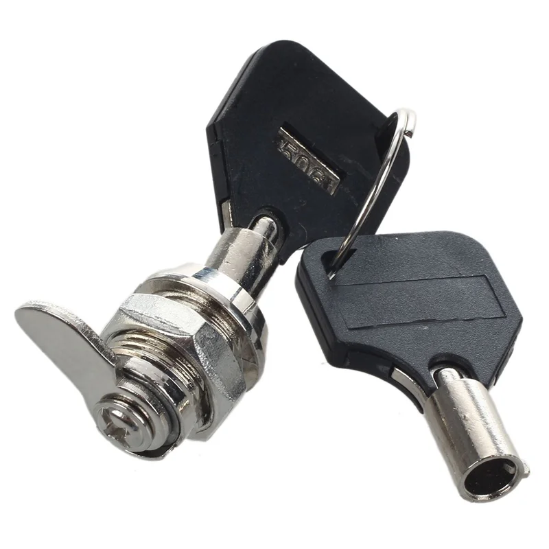 B03C-10 ชิ้น 12 มิลลิเมตรเกลียวกุญแจล็อค Cam เลี้ยวควอเตอร์สําหรับตู้เก็บของกล่องลิ้นชัก