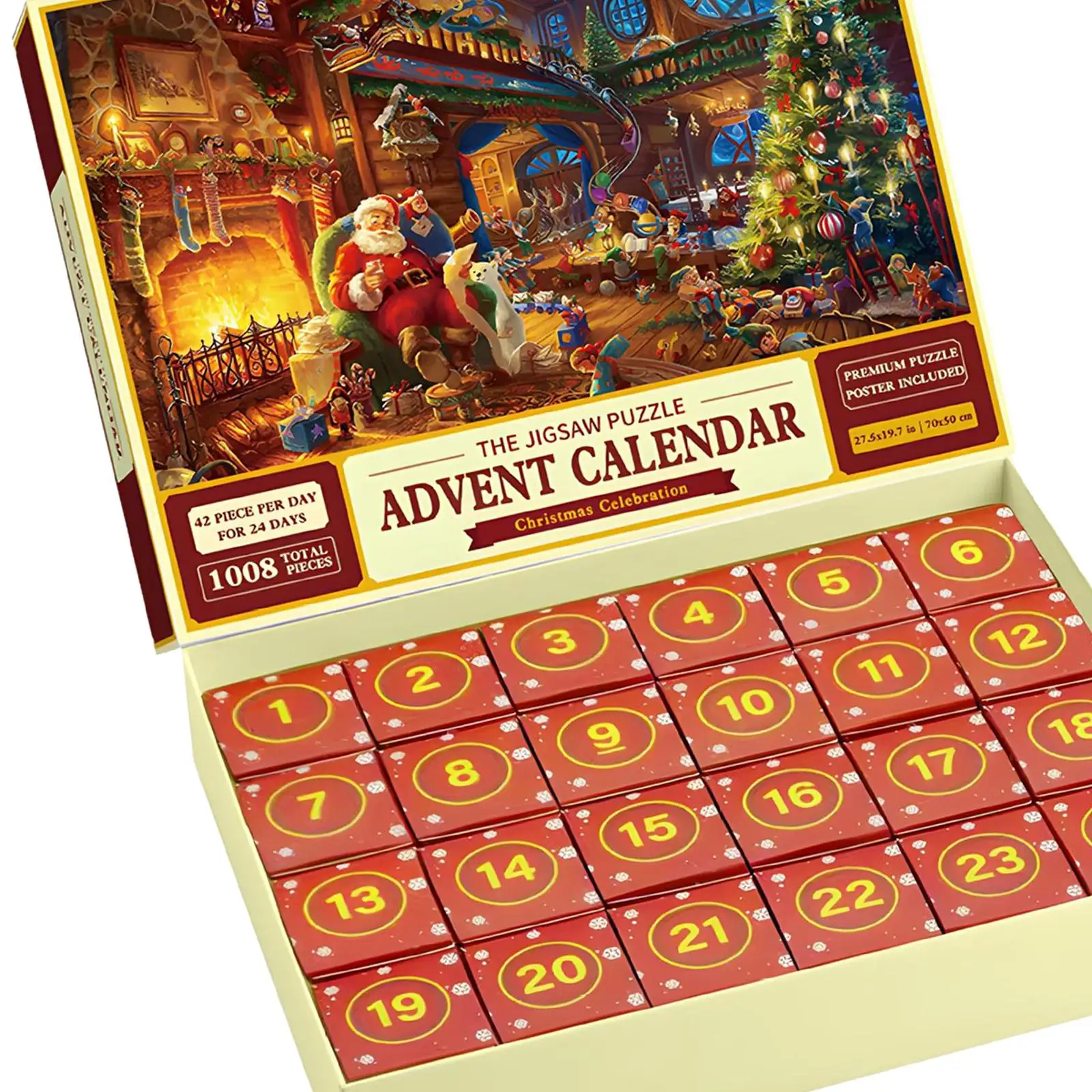 Merry Christmas Jigsaw Puzzle Unique Gift Holiday Jigsaw Puzzle Set for Kids