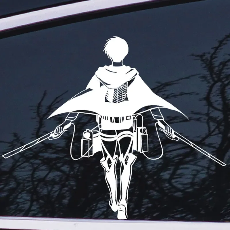 Attack On Titan Levi Anime Vinyl Stickers Creative Die Cut PVC Decals Car Window Laptop Decor