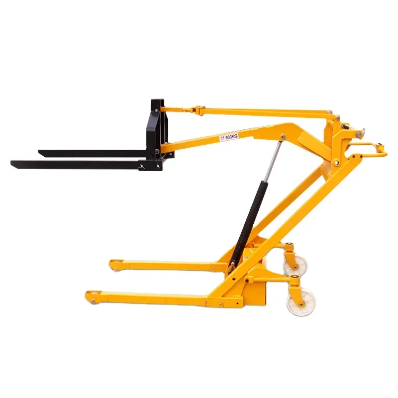 

Customizable 500kg 1.5m Folding Boom Crane Truck Portable Stacker Lift Electr Pallet Foldable Forklift