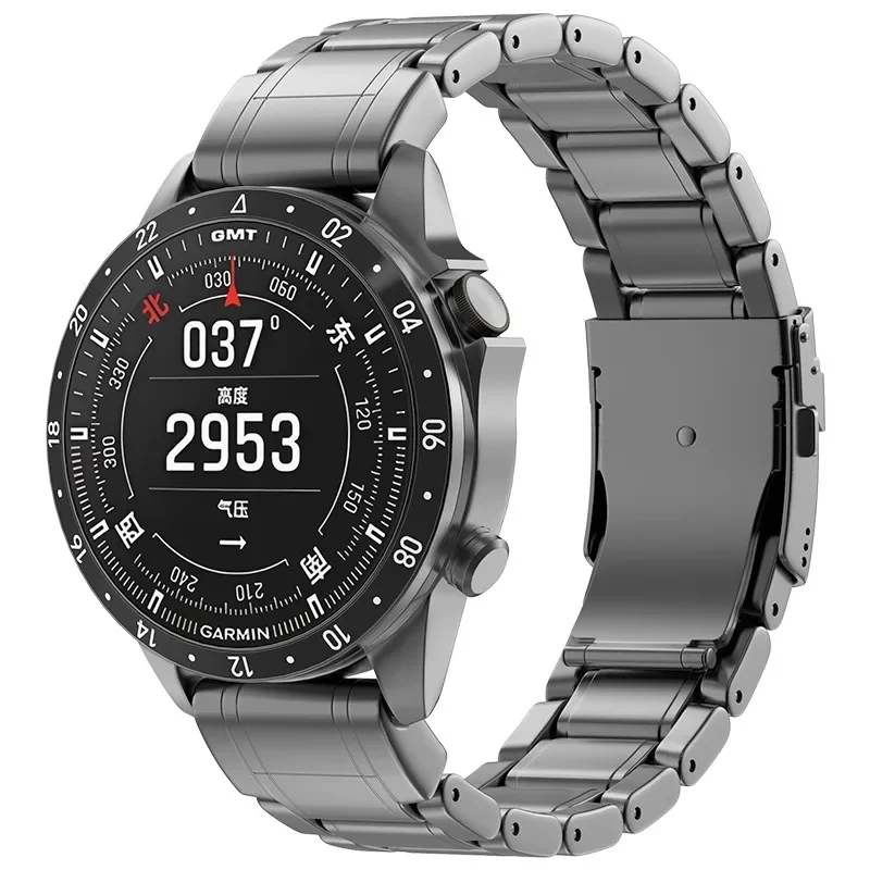 QuickFit 26mm 22mm Strap for Garmin MARQ Aviator/Captain Titanium Wristband for Garmin Fenix 8 7 7X 5 Plus 6X Pro Enduro 2 Strap
