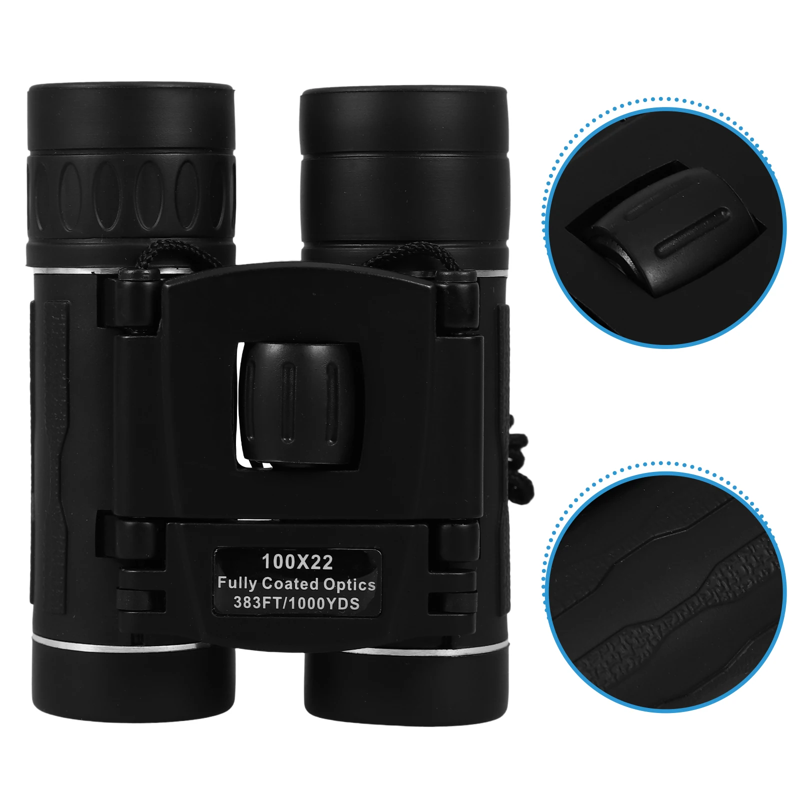 

100X22 Binocular Telescope High Magnification Mini Portable FMC Coating BAK4 Prism Optics Glass Anti Slip Ergonomic Design Wide