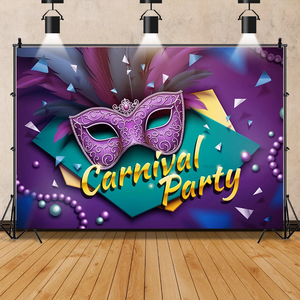 Prom Carnival Party Photography Background Masked Princess Prince Portrait Photo Decoration Photography Studio Background Cloth