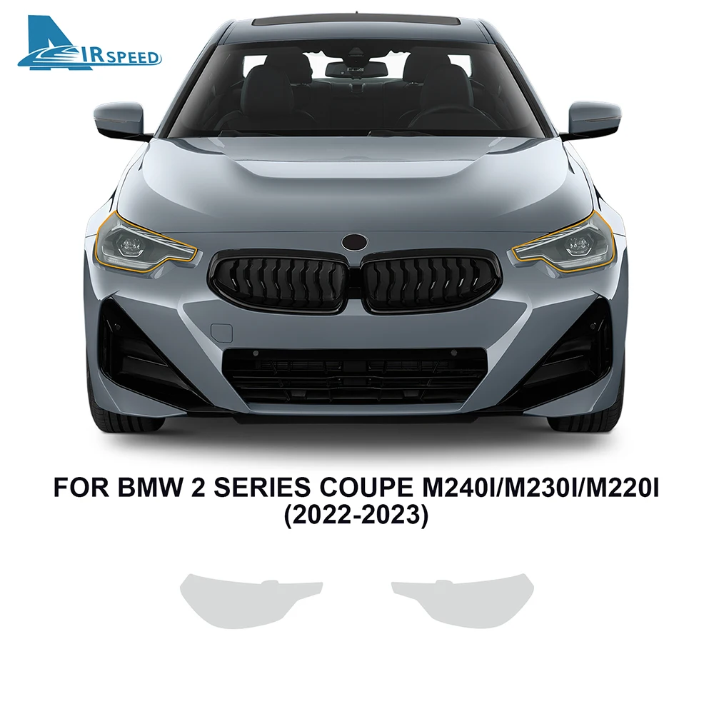 

AIRSPEED Paint Protection Film for BMW 2 Series Coupe M240i M220i M230i 2022 2023 Precut Car Bra Clear PPF TPU 8.5mil Headlight