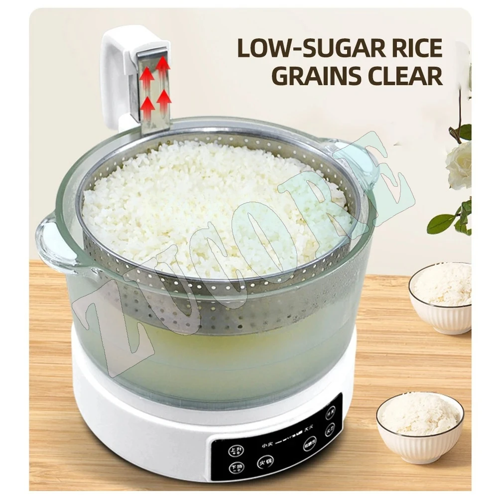 وعاء طبخ الأرز سعة 3 لتر، طباخ متعدد التحكم في السكر، وعاء صحي منزلي ذكي، بانيلا إليتريكا دي أروز