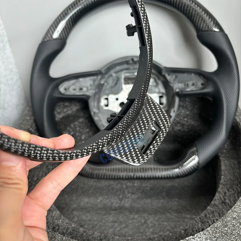 For Audi A4 B8 A3 8V Steering Wheel carbon fibre Frame Assembly Accessories