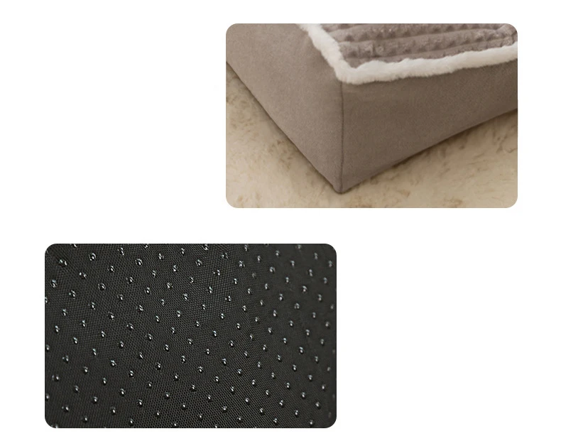 Luxus Winter Warm Große Hund Sofa Bett Hund Knie Katze Matten Haus Kissen Haustier Schlafen Sofa Betten Matte für Große und Kleine Hund – Detail 12